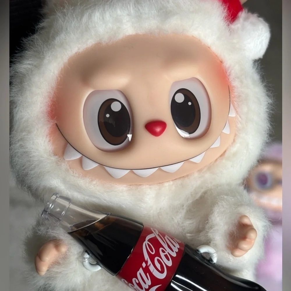 EUC POPMART LABUBU MONSTERS Coca-Cola collectible bag charm/keyring
